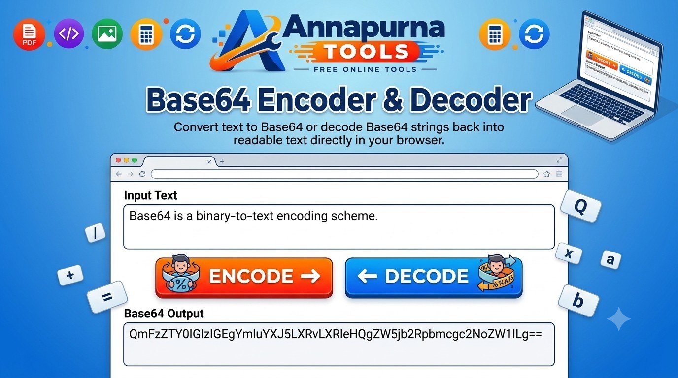 Base64 Encoder & Decoder Online - Free Tool