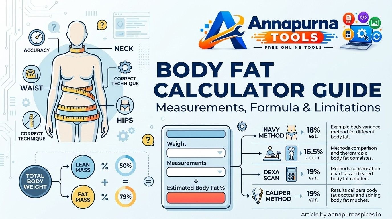 Body Fat Calculator Guide | Formula, Measurements & Limitations