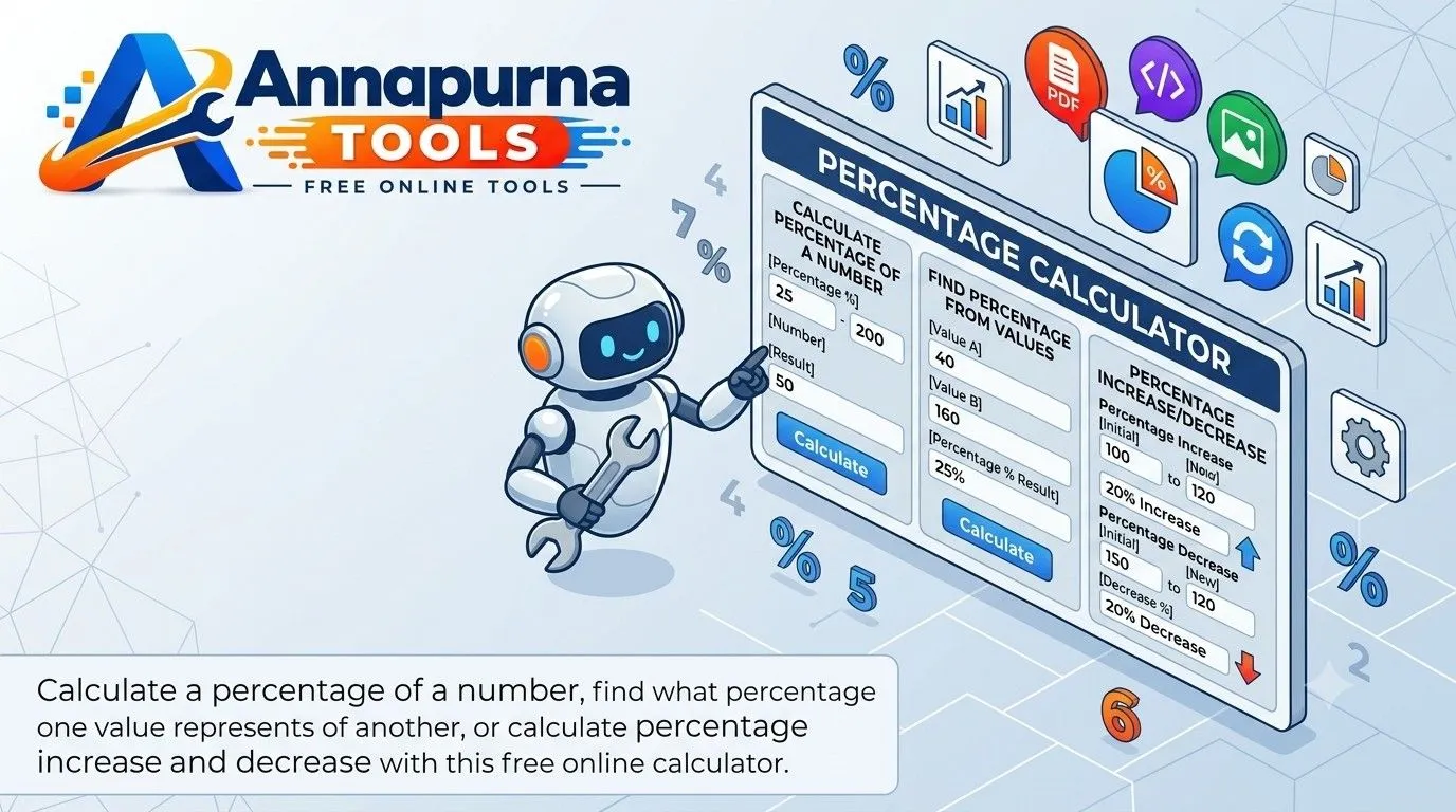 Percentage Calculator | Free Online Percentage Tool