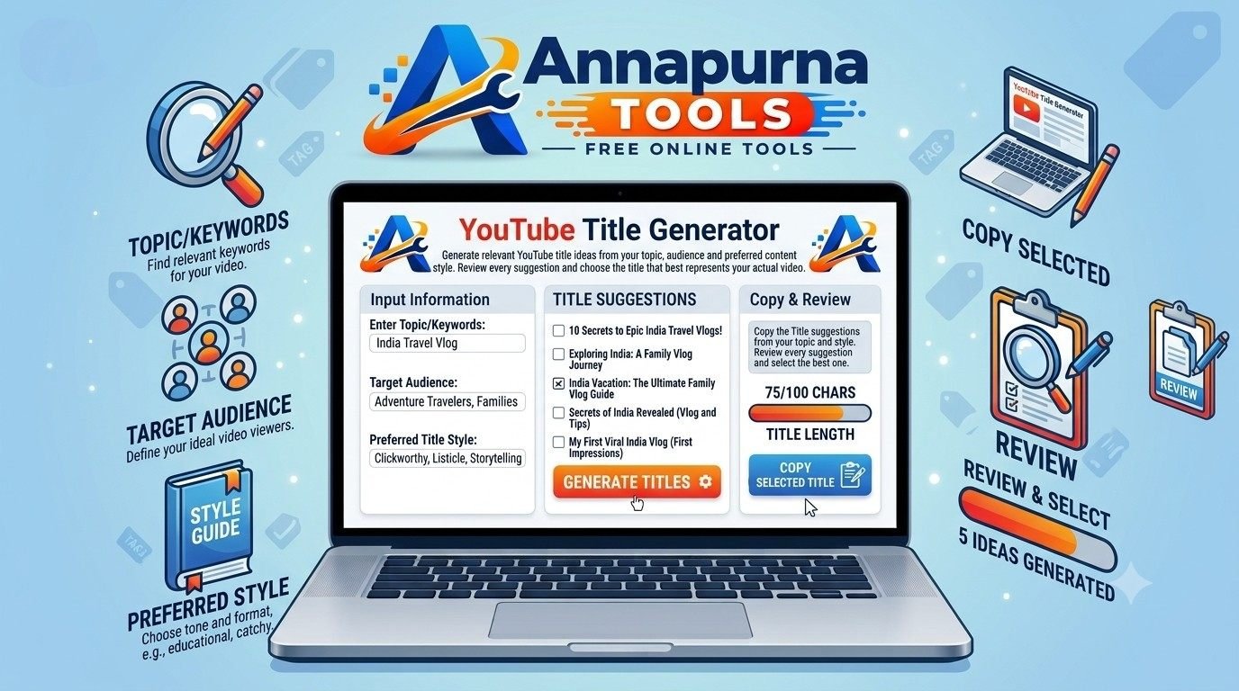 YouTube Title Generator - Create Video Title Ideas Free